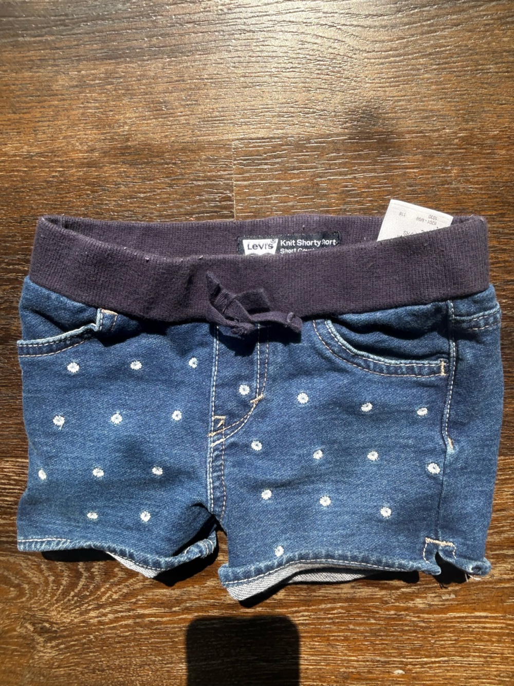!it jeans Navy Kids Knit-Waist Polka Dot Jeans